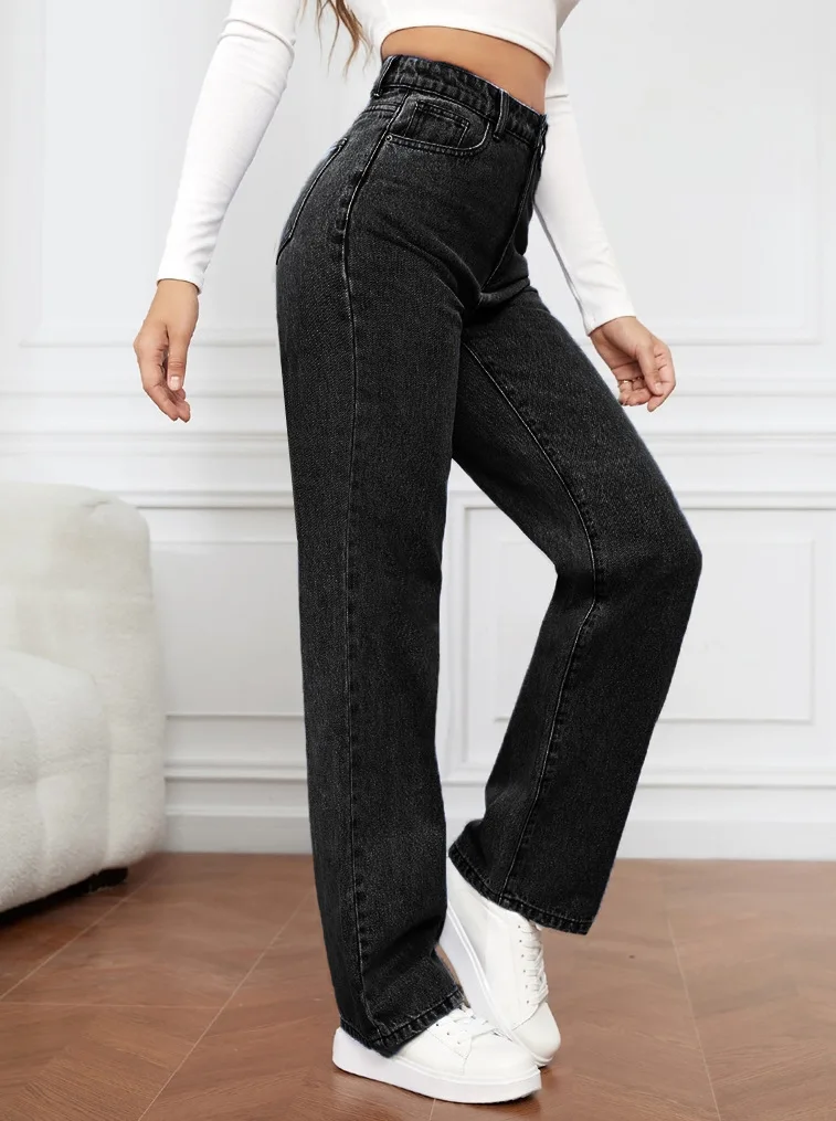 Boskims New 2024 Women Long Fashion Slim Versatile Straight Pants ...