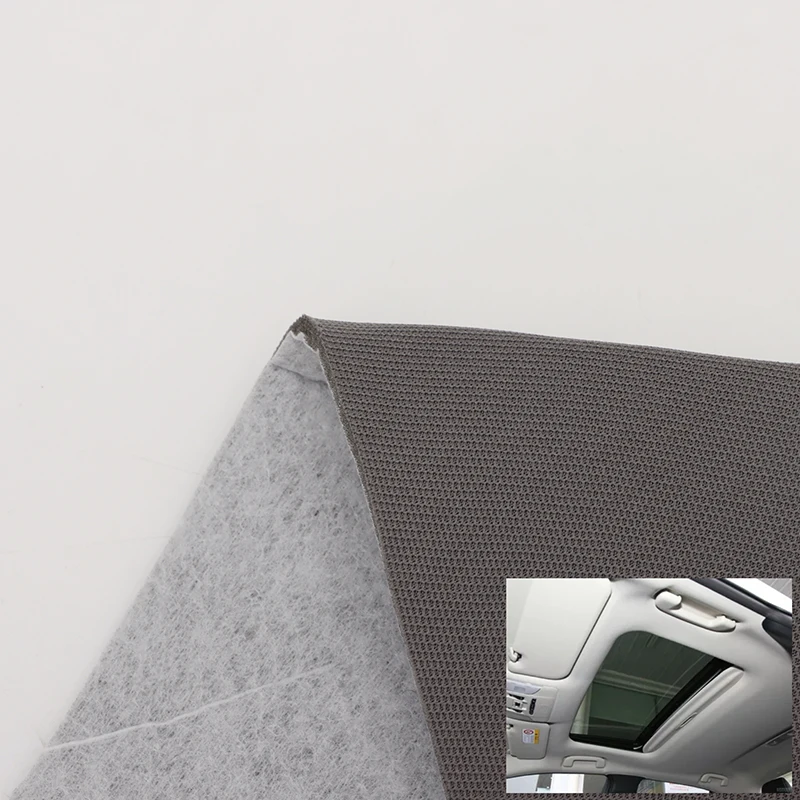 تین پرتی لیمینیٹڈ کپڑا، نٹیڈ میش کپڑا جو کار کی چھت کے کپڑے / بچوں کی حفاظتی سیٹ / سامان کے فوم کپڑے کے لیے کسٹم میڈ