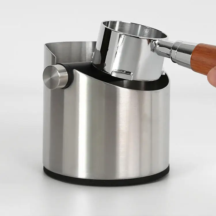 Stainless Steel Espresso Grind Container Coffee Ground Waste Bucket Barista Tool Coffee Knock Box