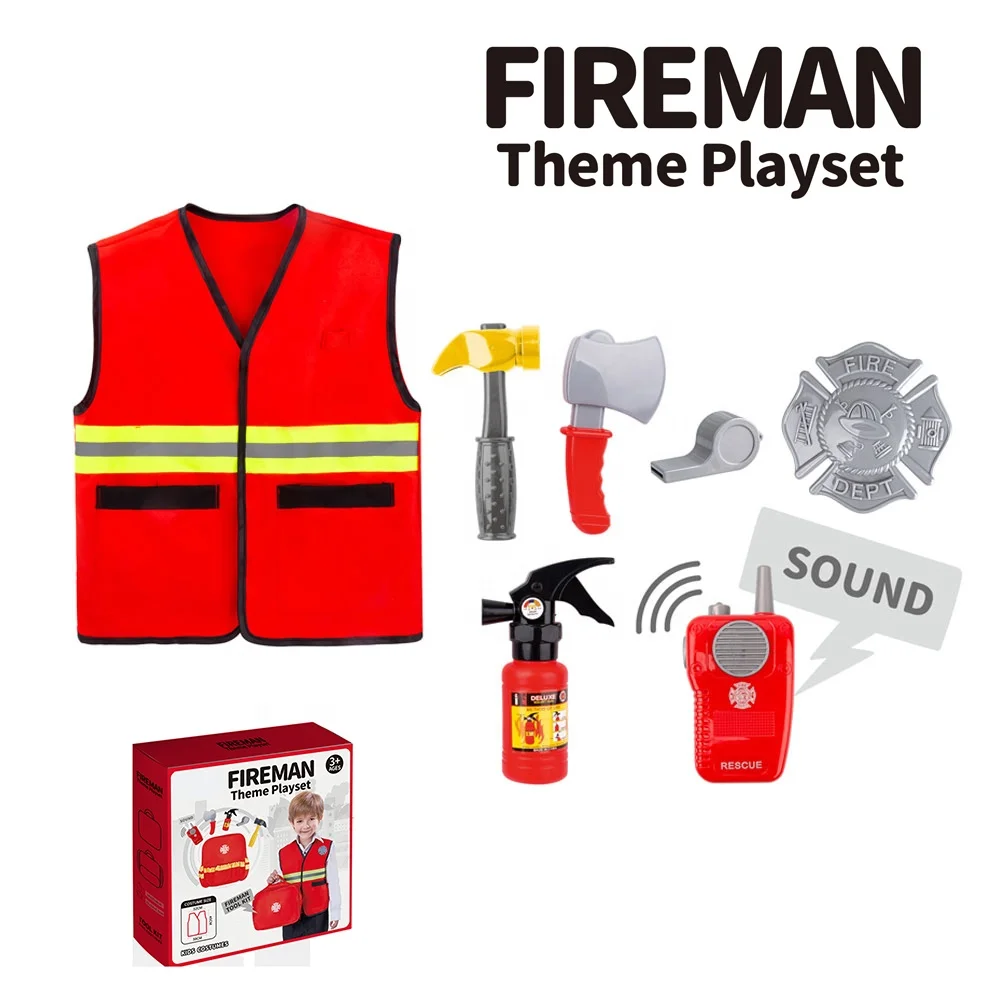 HW Хэллоуин астронавт Малыш Косплей Костюм Полицейский солдат пожарная Униформа ролевые игры платье Детский