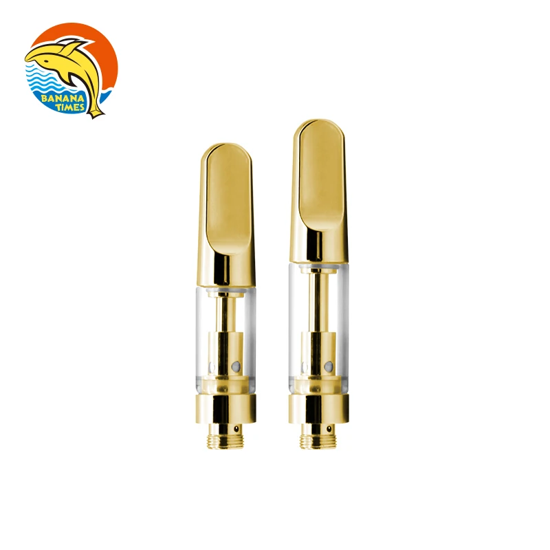 High quality gold 510 thread ceramic cbd cartridge vape cart bulk cartridge 1ml cbd atomizer