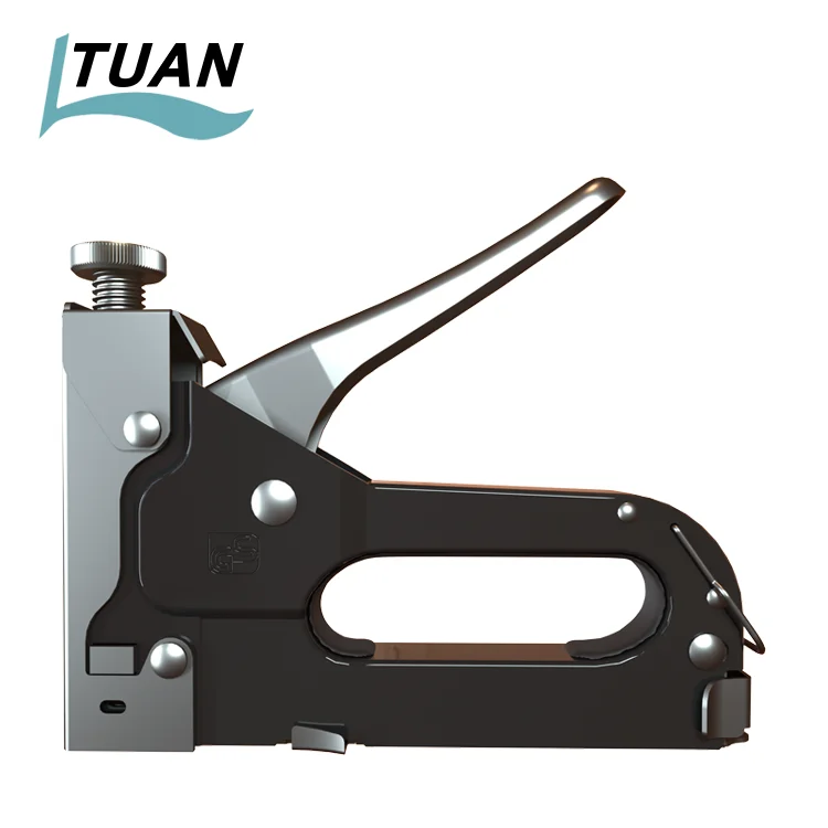 High Quality Blue Color Metal Heavy Duty Manual Staple Gun For Wood