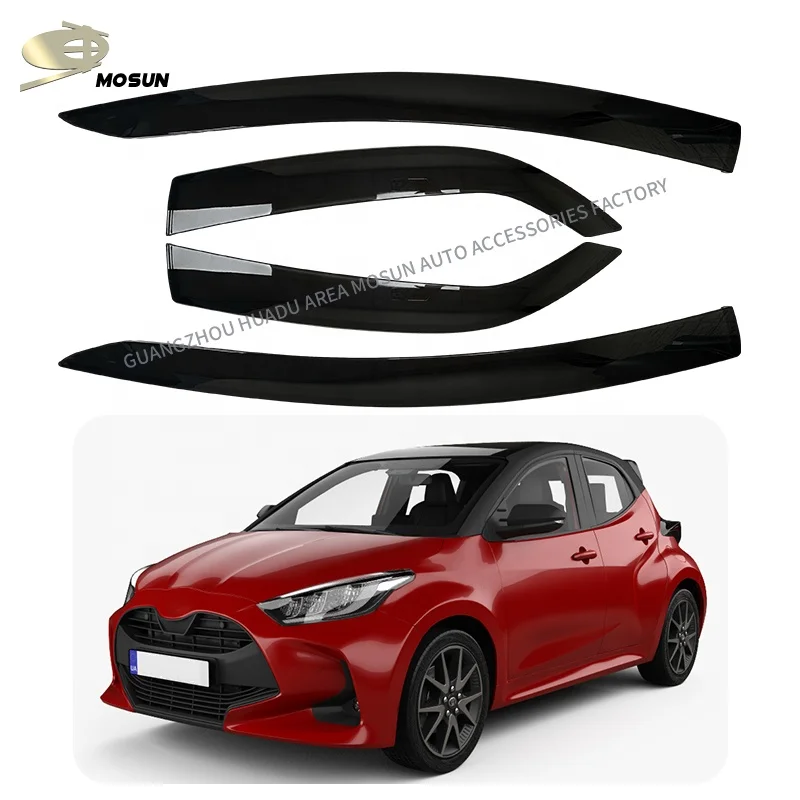 Geelife Fits 12-18 Toyota Yaris XP150 Hatchback Acrylic Window Visors Rain Sun Guard 4Pc