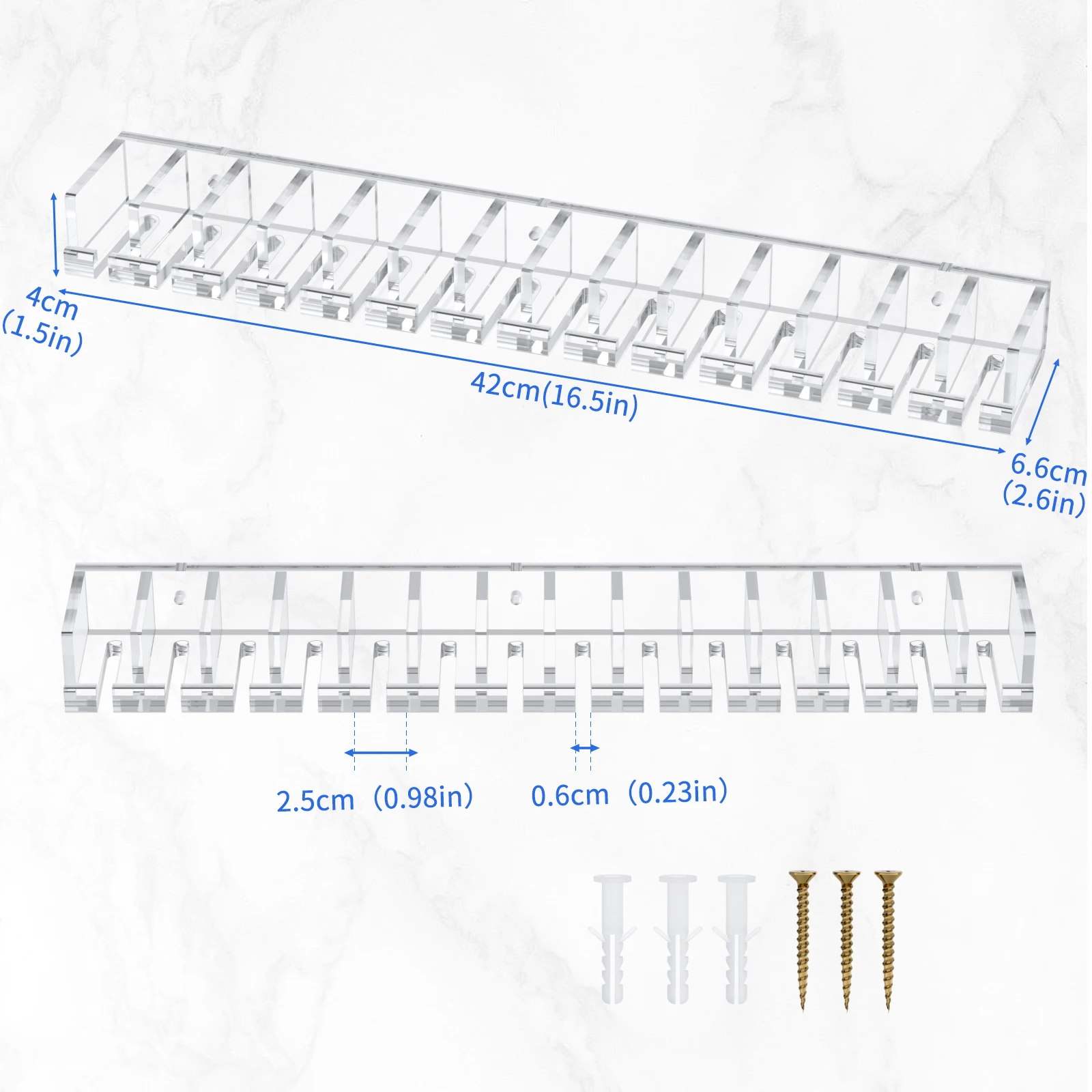 Custom Acrylic Belt Organizer Hanger For Closet Belt Rack Belt Holder