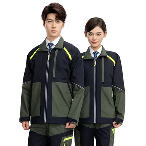 High Quality Durable Rip-Resistant Workwear Coat Miner Tear-Resistant Safety Work Clothes Jackets with Reflective Strips