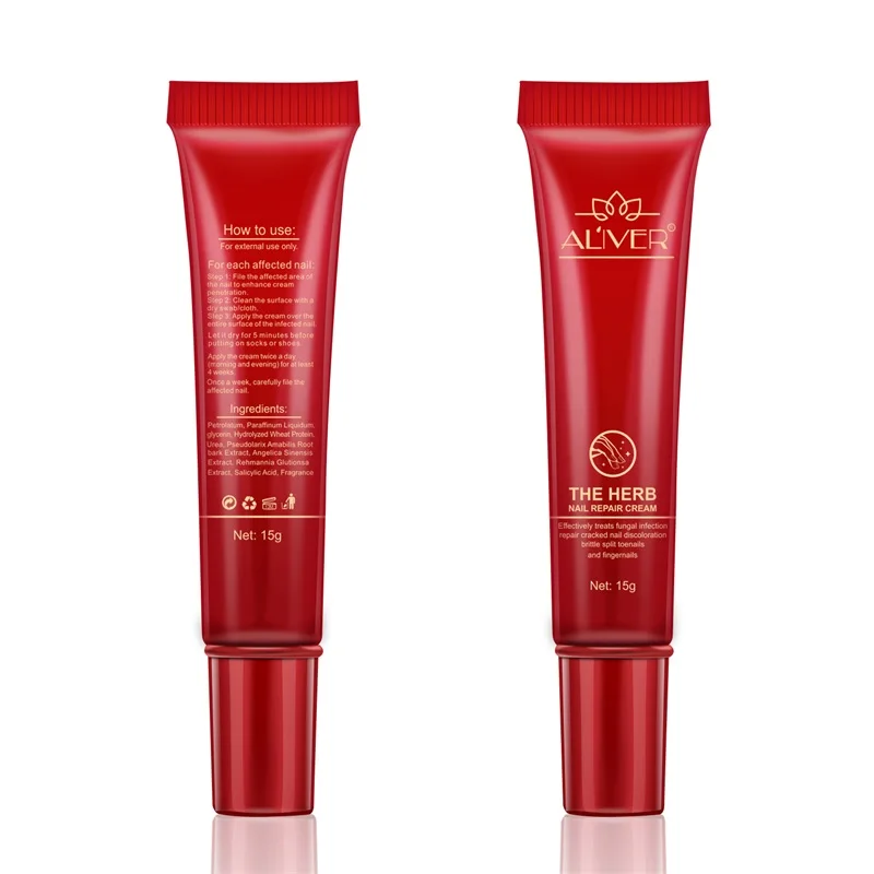 ALIVER Hand Foot Nails Protector Strengthener Cream Anti Fungus Treatment Herb Nail Repair Cream