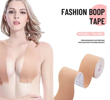 boob tape 2023 Invisible Uplift  Breast Lift Up Tape Skin Color  Breathable Breast Lift Boob  tape and nipple covers