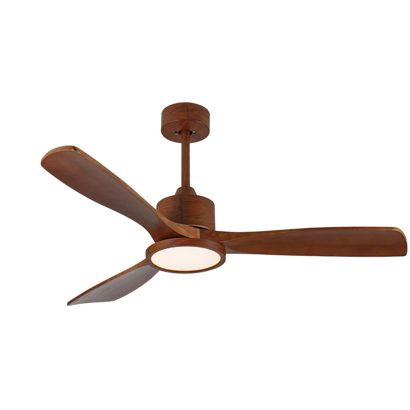 Malaking Sukat na Luxury LED Ceiling Fan na may Ilaw at Kontrol plywood Giant Home Outdoor Luxury Dimmable 3CCT Reversible BLDC Motor