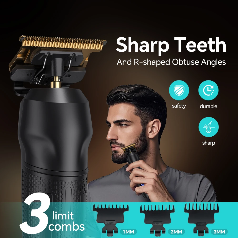 Rechargeable LED Display Electric Hair for Clipper Set New Model Barber Machine for Household Hotel Use English Instructions manufacture