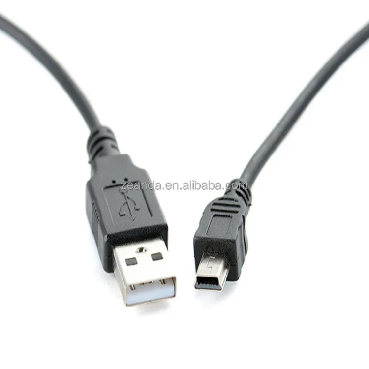 Mini Usb B Type 5pin Male To Usb 2.0 Male Data Cable For Driving ...