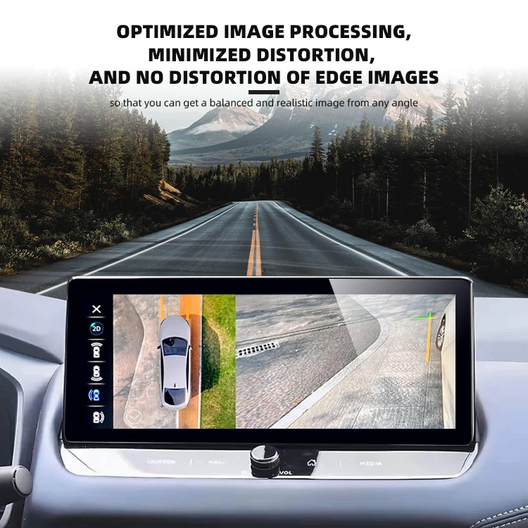 Wemaer LVDS Cable 4 Ways Car Cameras System HD 3D Reverse Backup Rear Side View Camera for BMW Audi Benz Toyota Honda factory