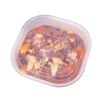 High-End Modern Design Square Plastic Box 90.8g JX-H064 High-Lid 75 Sets/Box for Kitchen & Camping Tableware 3000ml Capacity