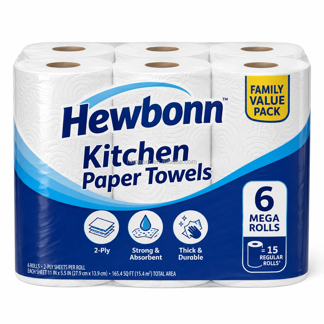 Free Sample Disposable Absorbent Washable Soft and Strong 2 Ply Kitchen Paper Towel