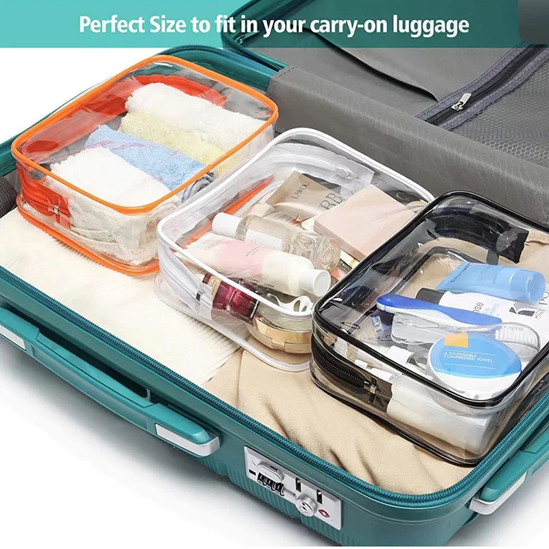 Новинка, модная Водонепроницаемая прозрачная дорожная сумка для туалетных принадлежностей, прозрачная косметичка из ПВХ