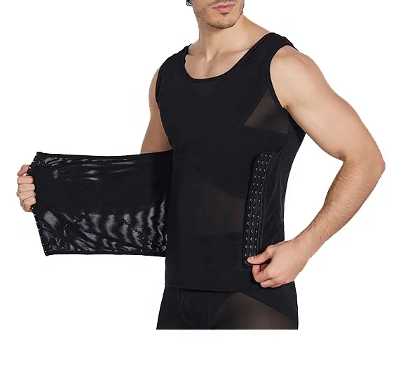 SecondSkin Men's Abs Shaper Cooling T-Shirt Compression Shirt Slimming  Shapewear