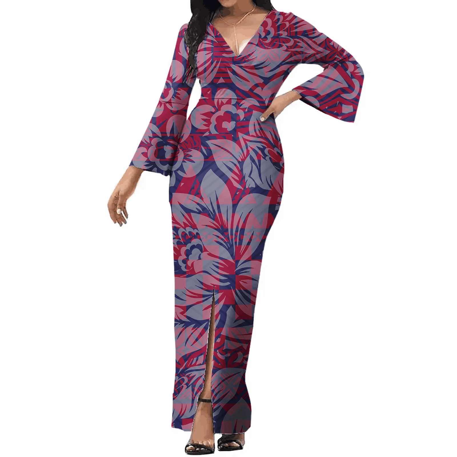 hawaiian party dress plus size Cap Sleeve Hibiscus Black Plus-Size Hawaiian Dress | Jade Fashion