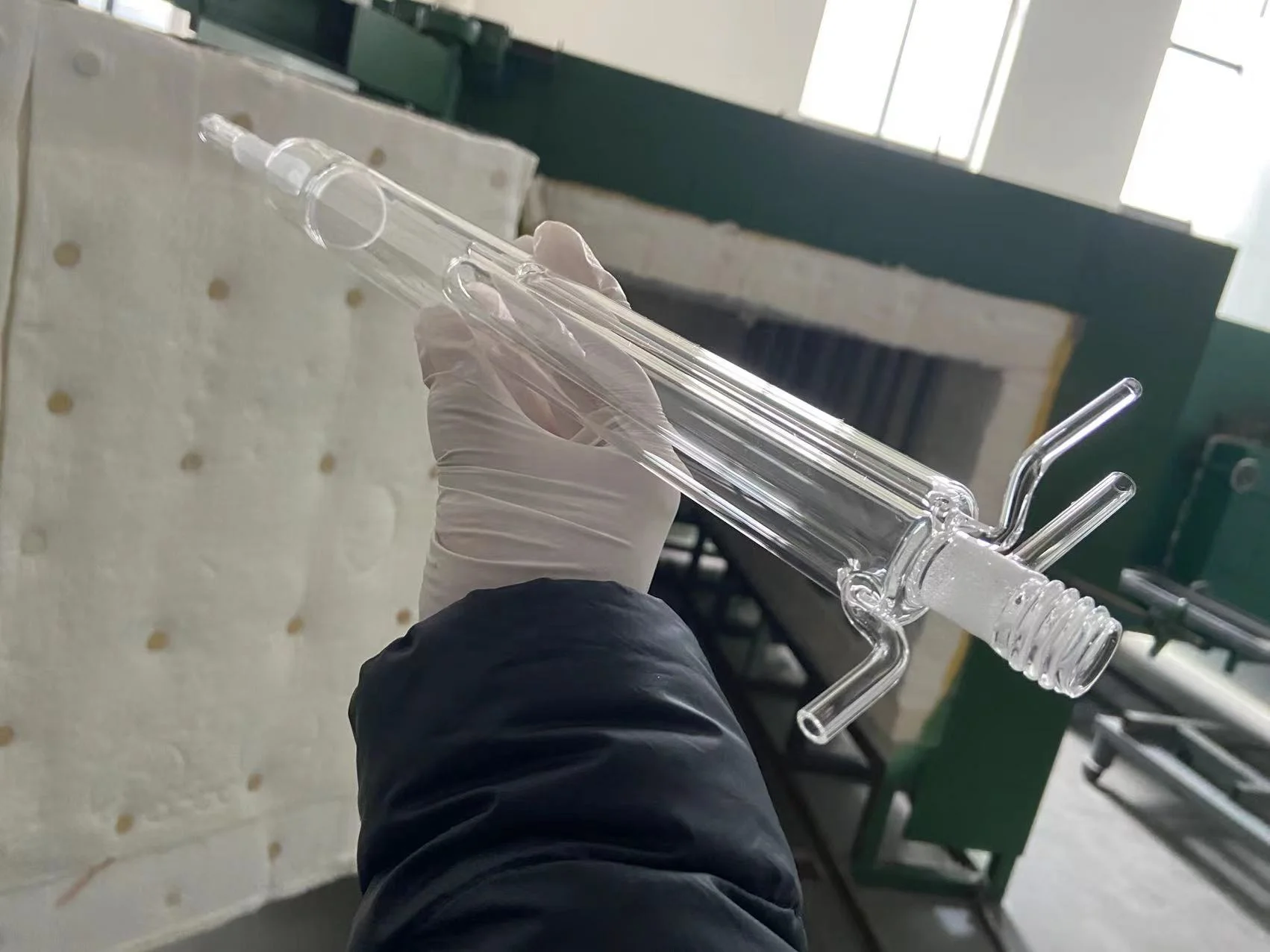 Heat Resistant Elementar Testing Quartz Combustion Tube Transparent Quartz Reduction Tube CombustionTube Pyrocube