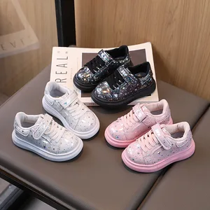 Hot Sale Fashion Star Pattern Casual Shoes Children Shine Casual Walking Shoes Boys Girls Sneakers