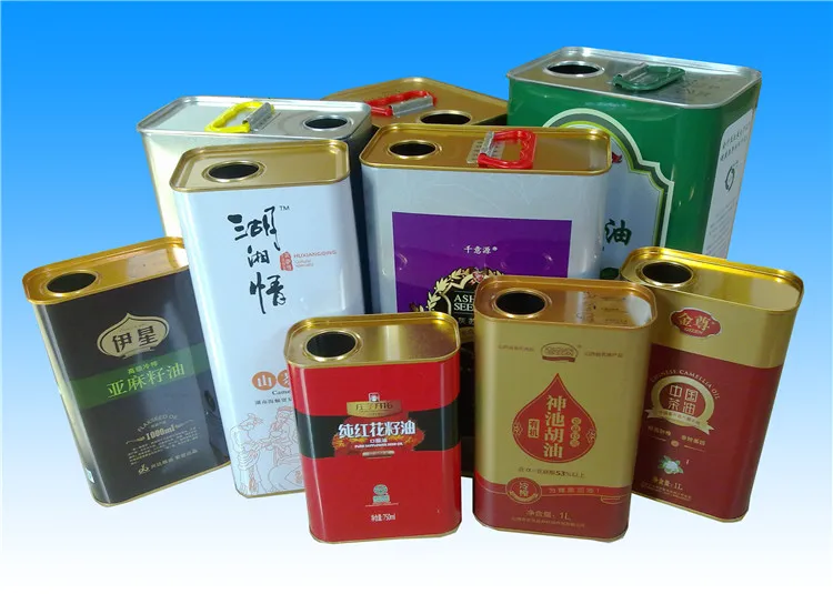 Airtight Square Olive Oil Tin Can with 0.21-0.35mm Thickness and Recycle Material for Quick 25-30 Days Delivery
