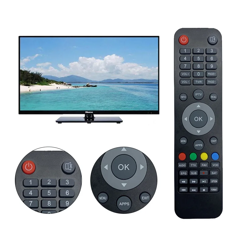 High Quality AZAMERICA Remote Control AZ America S1001 Set Top Box Satellite Receiver
