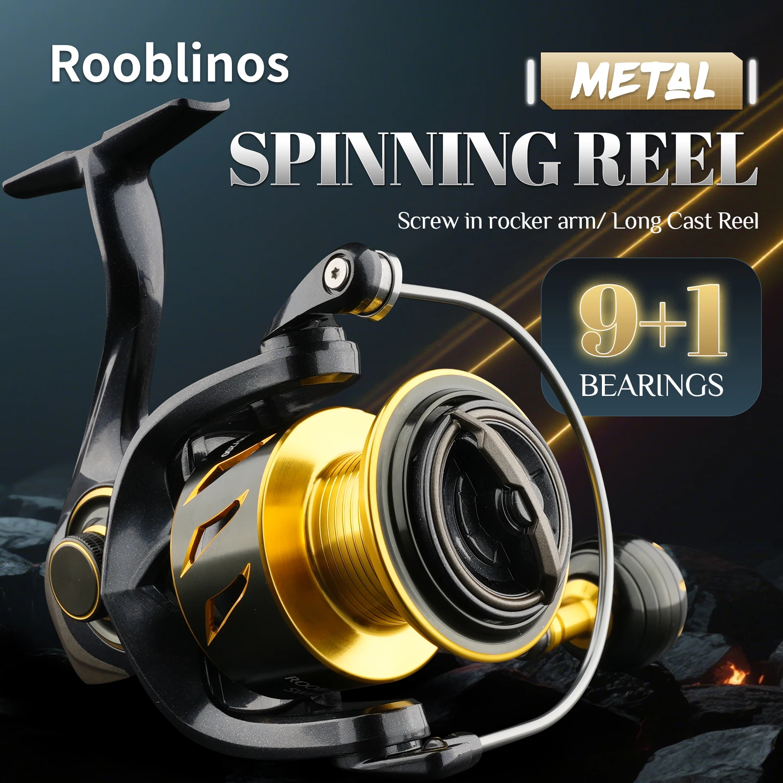 Rooblinos SW 5.1:1 SW18000HG 海水スピニングリール トローリング