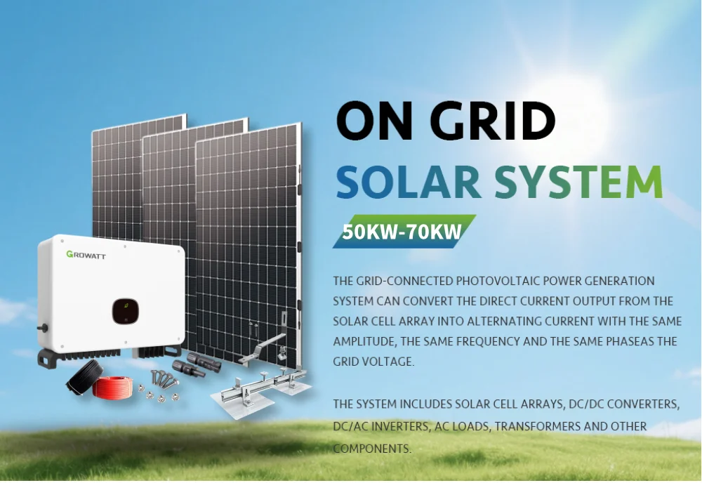 QIANEN 50-70KW Complete Solar Power System Commercial Industrial Solar Panel System with MPPT Energy Storage Controller supplier
