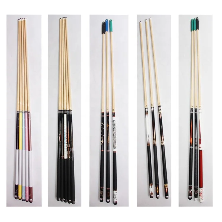 Center Joint One Two Three Piece Snooker Billiard Pool Cue Sticks Carbon Energy As Breaking the World Tulipwood Walnut Cue Stick