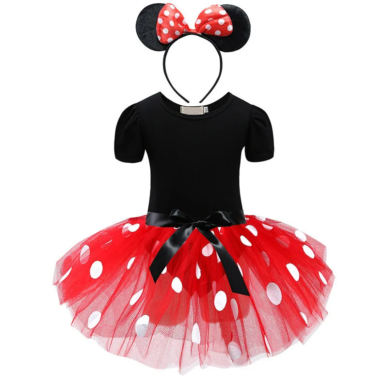 white christmas dresses Girls' Minnie Velvet Tutu Dress 8 main image 0