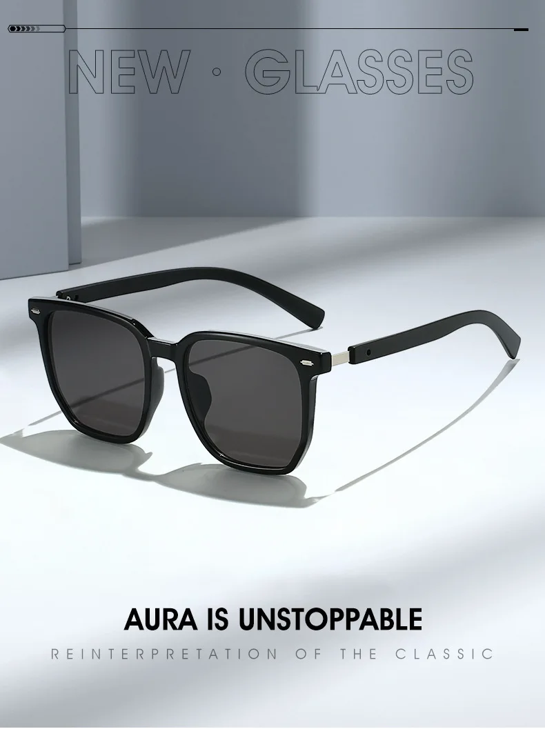 Square Polarised Sunglasses For Men And Women Uv Protection_voghion.com