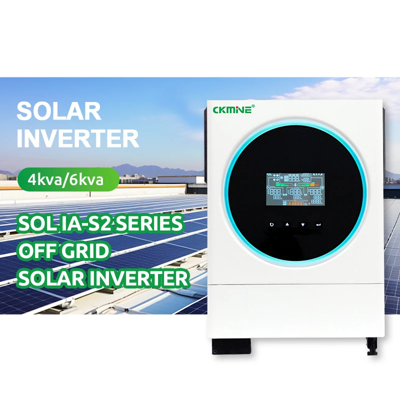 CKMINE Factory Price Dual Output 6000W 6KVA 48V MPPT Solar Inverter Off Grid Pure Sine Wave 1 Phase 6kw UPS 220V for Home
