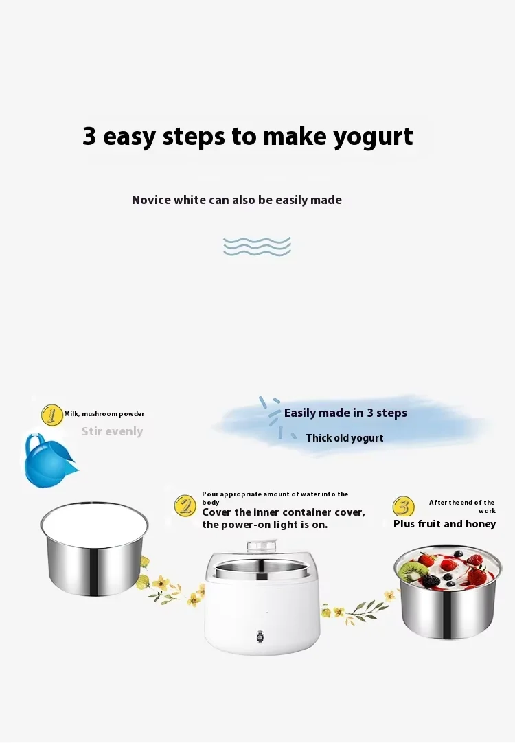 Fully Automatic Electric Yogurt Fermenter Large Capacity Constant Temperature for Home Use ZCW-S09