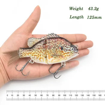 2-Segment Bionic Hard Lure with Hair Tail, 125mm 43.2g Fishing Tackle Lure for Angling – Hard Lure – view 3