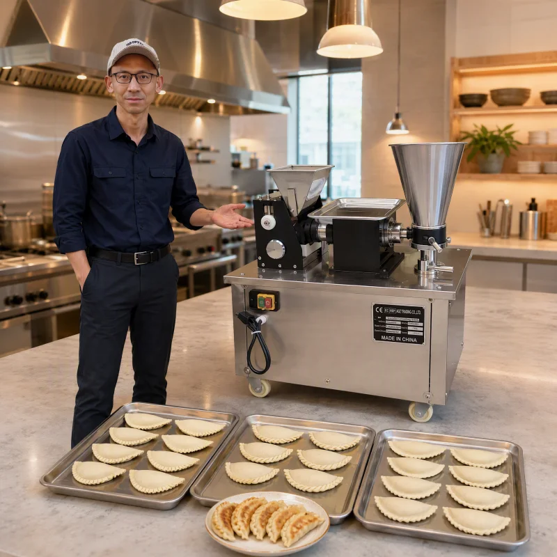 15cm Large Size Automatic Meat Pie Jamaican Patty Machine Dumpling Maquina De Empanadas Tortellini Ravioli Samosa Making Machine