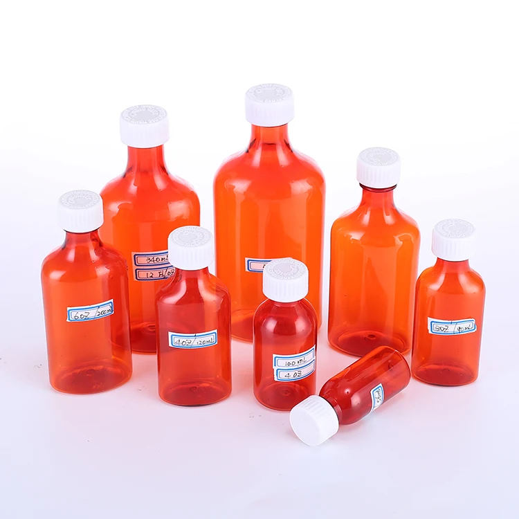 OEM 1OZ 2OZ 3OZ 4OZ 6OZ 8OZ 16OZ Pharmacy Plastic Oval Bottles
