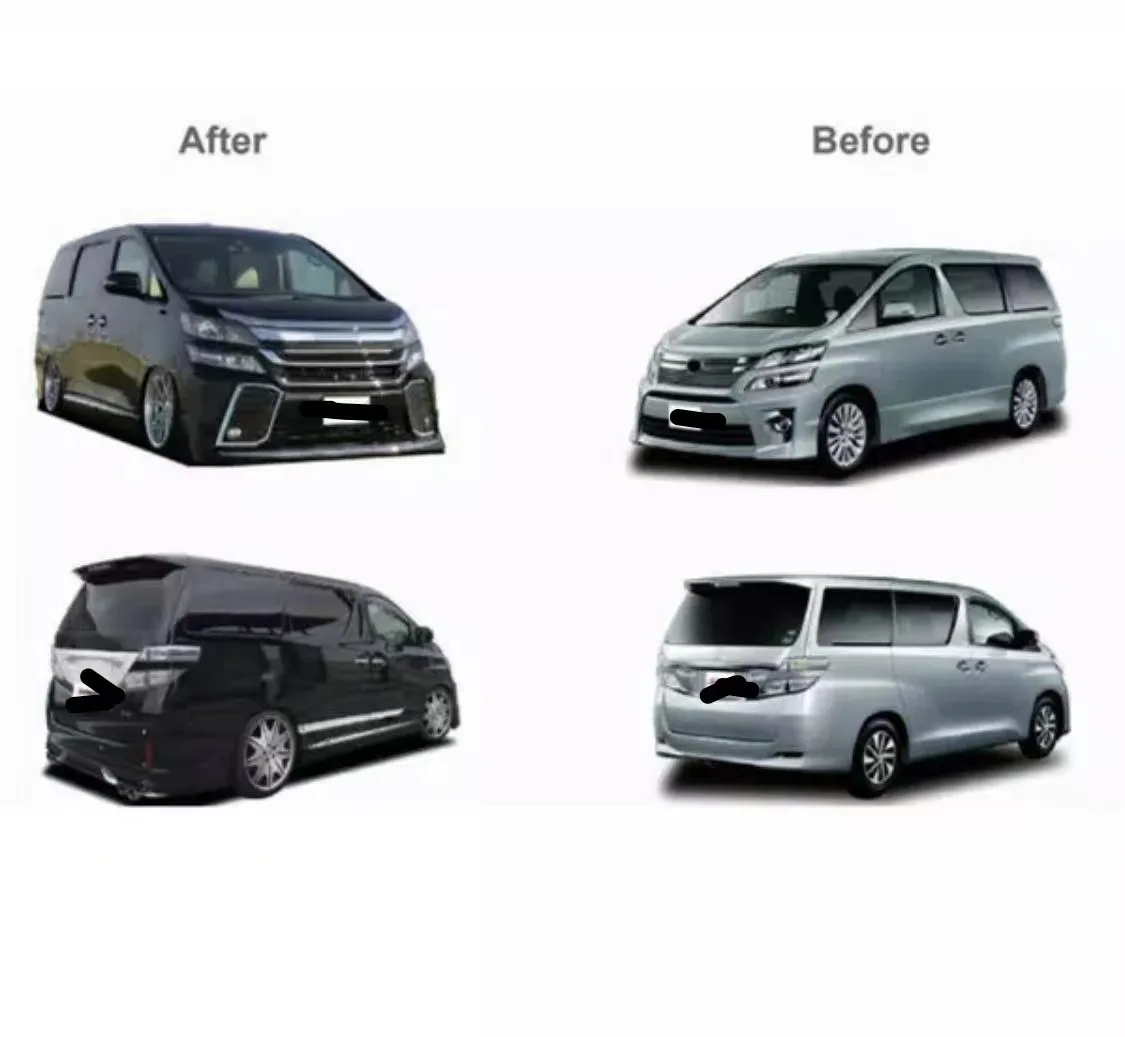 ヴェルファイア　ボディのみ M'z SPEED フロントハーフスポイラー 未塗装 FRP ヴェルファイア