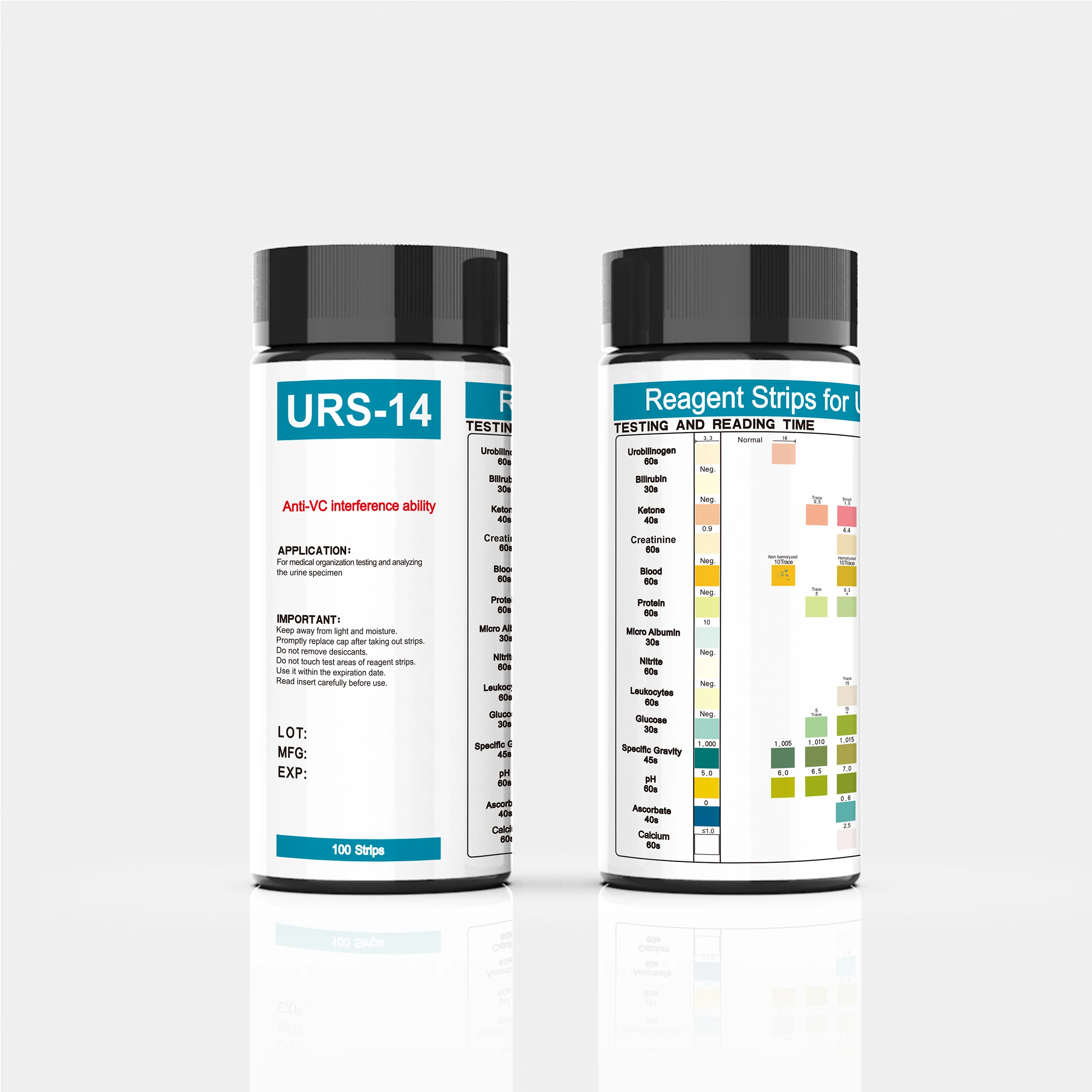 Urine Test Set Urs14 For Urinalysis Urobilinogen Bilirubin Creatinine