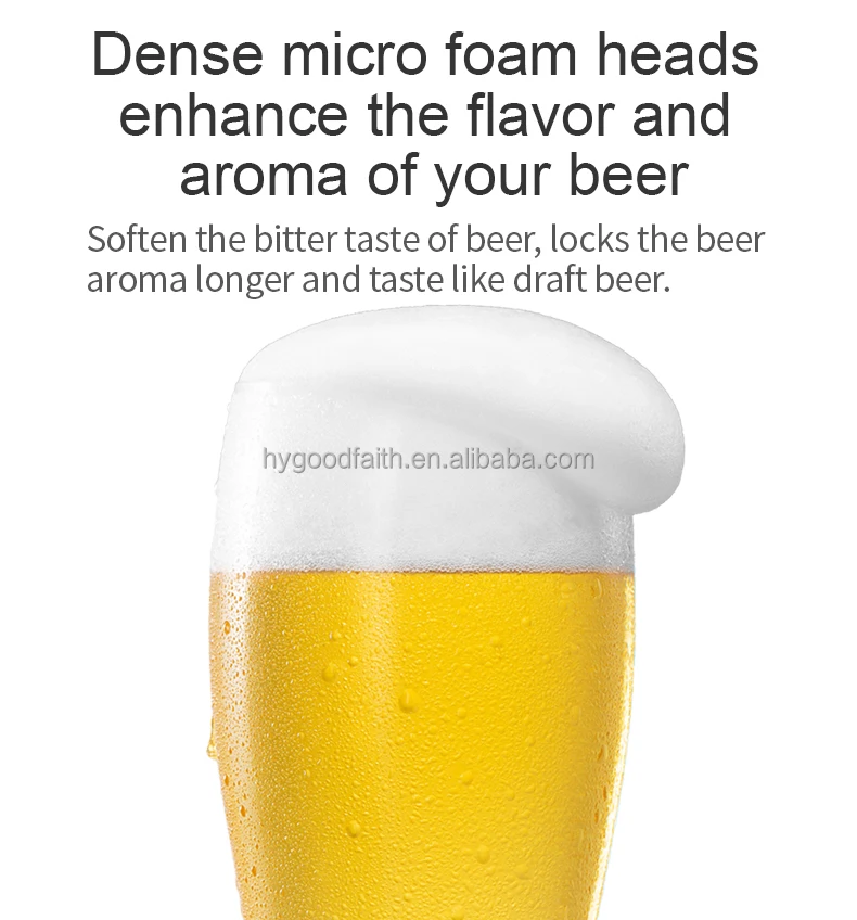 Ultrasonic Vibration Electric Beer Foam Maker Premium Tabletop Beer Tap Dispenser for Canned and Bottled Beer supplier