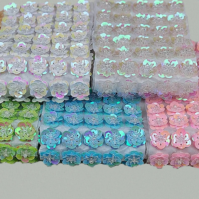 30pcs Patchs Fleur Dentelle GORGECRAFT 10 Styles - Appliques Broderie Florale Pour Couture Mariage Robe