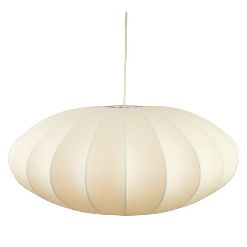 silk shade pendant light