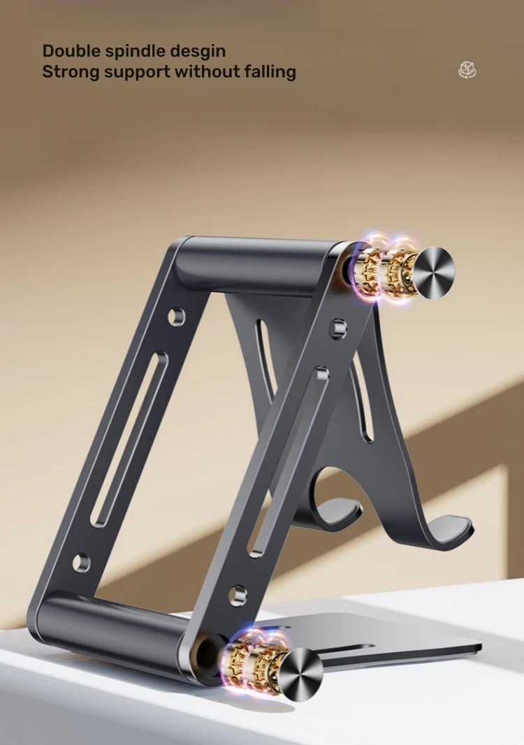 thumbnail image 2 of BoYata Adjustable Aluminum Alloy Foldable Phone Stand For Desk - Universal 2 of 2