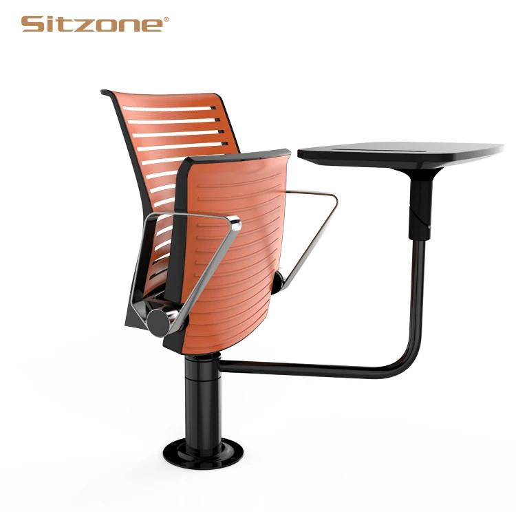 folding chair with writing table