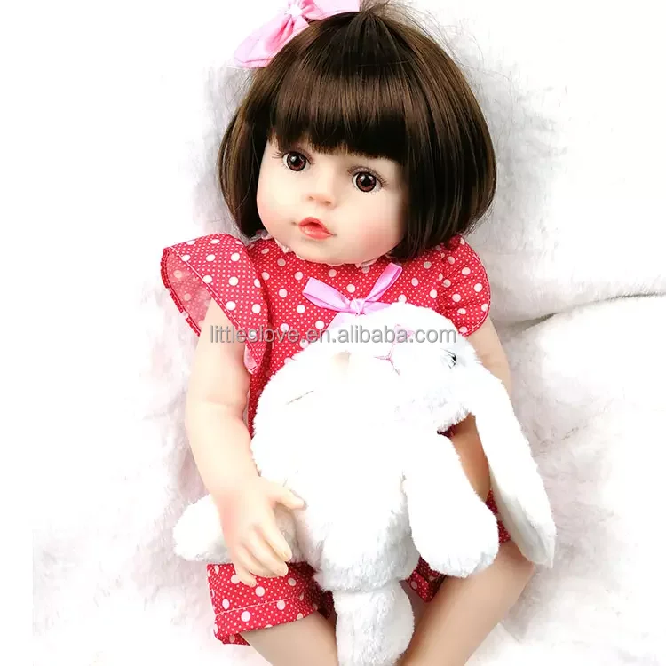 Boneca Bebê Reborn Silicone Alice 40 cm - Store Doll