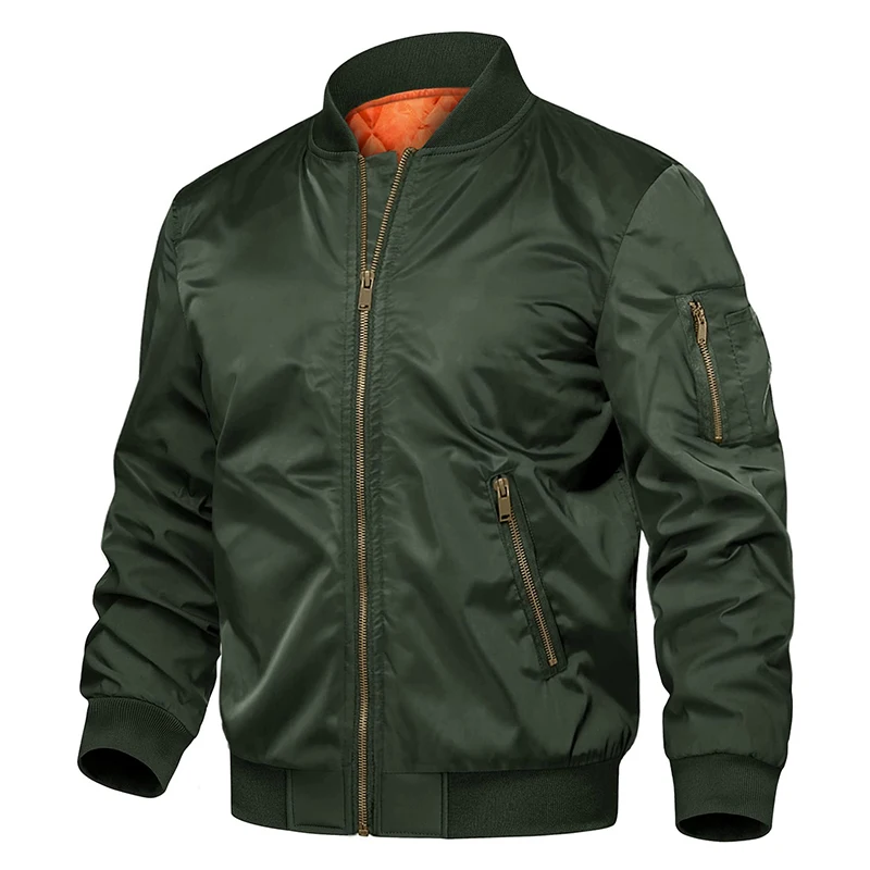 Jacket varsity pilot Hot Selg Streetwear winter Reversible Zipper Up outdoor Flight satin Custom Warm Bomber men jacket _voghion.com