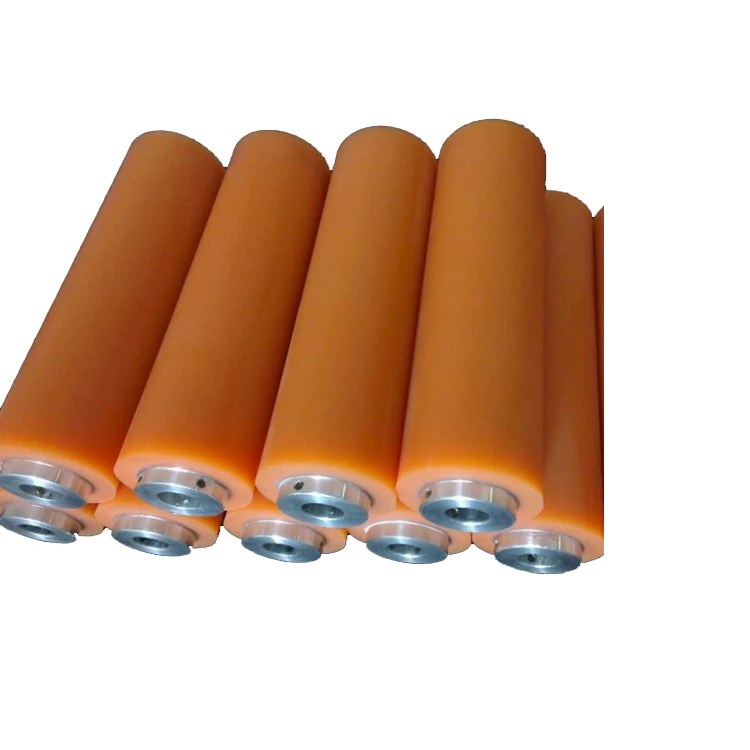 Grooved Line Nbr Rubber Roll Roller Metal Shaft Diameter 8mm Antistatic ...