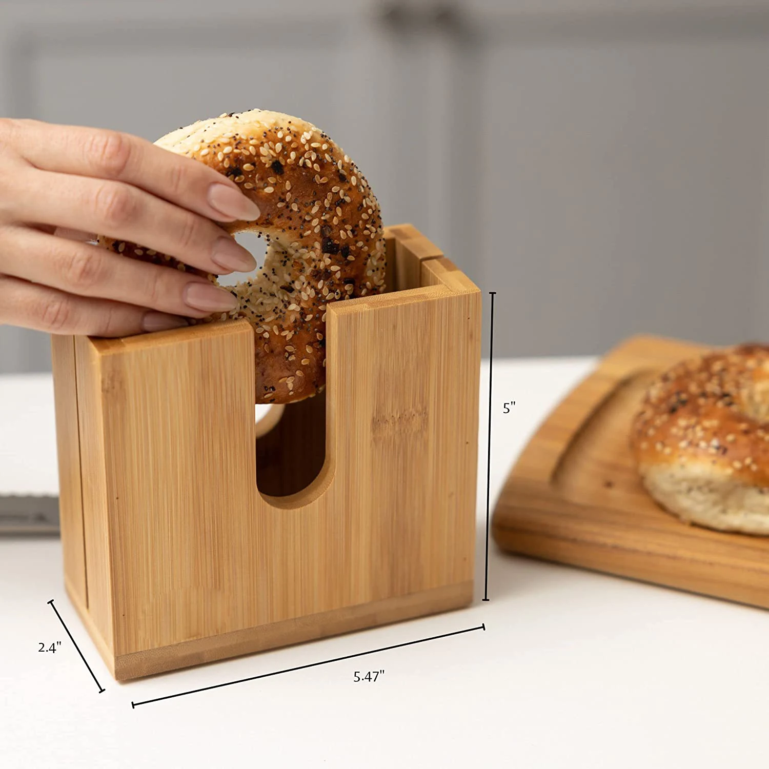 Бамбуковый резак для резки, деревянный резак для резки мешков, Деревянный Резак для мешков, держатель для маленького и большого размеров