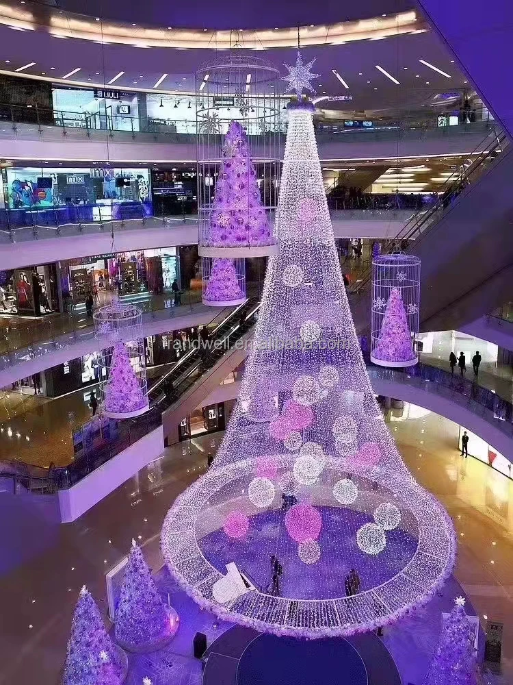 Outdoor Park Decoration Giant Christmas Tree Motif Light Tree Arch Decoration For Festival Event