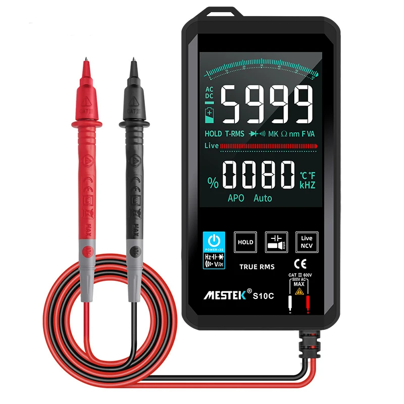 Professional Digital Multimeter Automotive Tester True RMS 600V