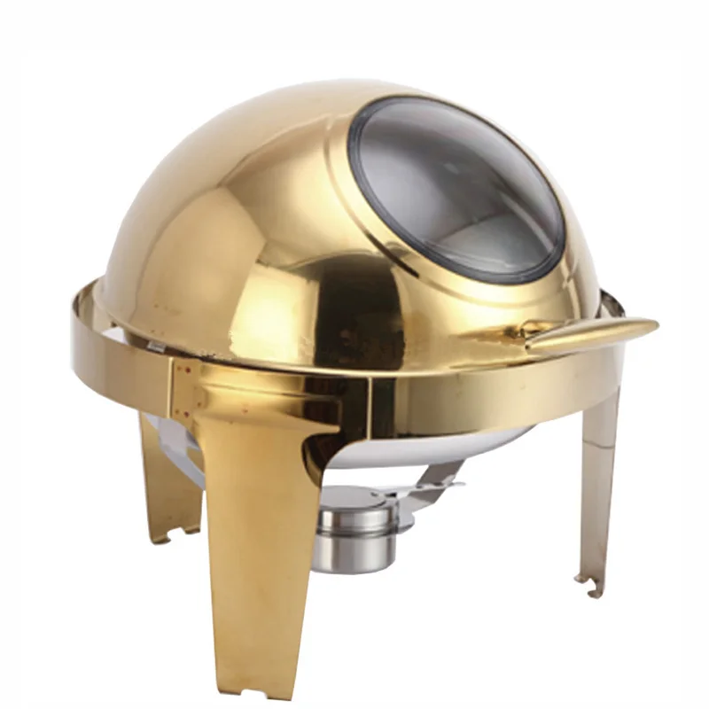 ステンレス製 2コンパートメント チャーフィングディッシュ