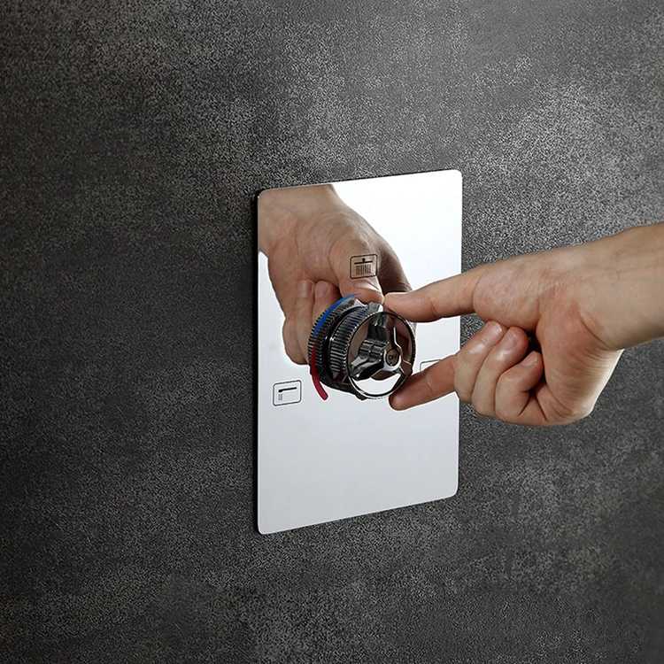 Juego de sistema de grifo de ducha oculto frío y caliente Baño