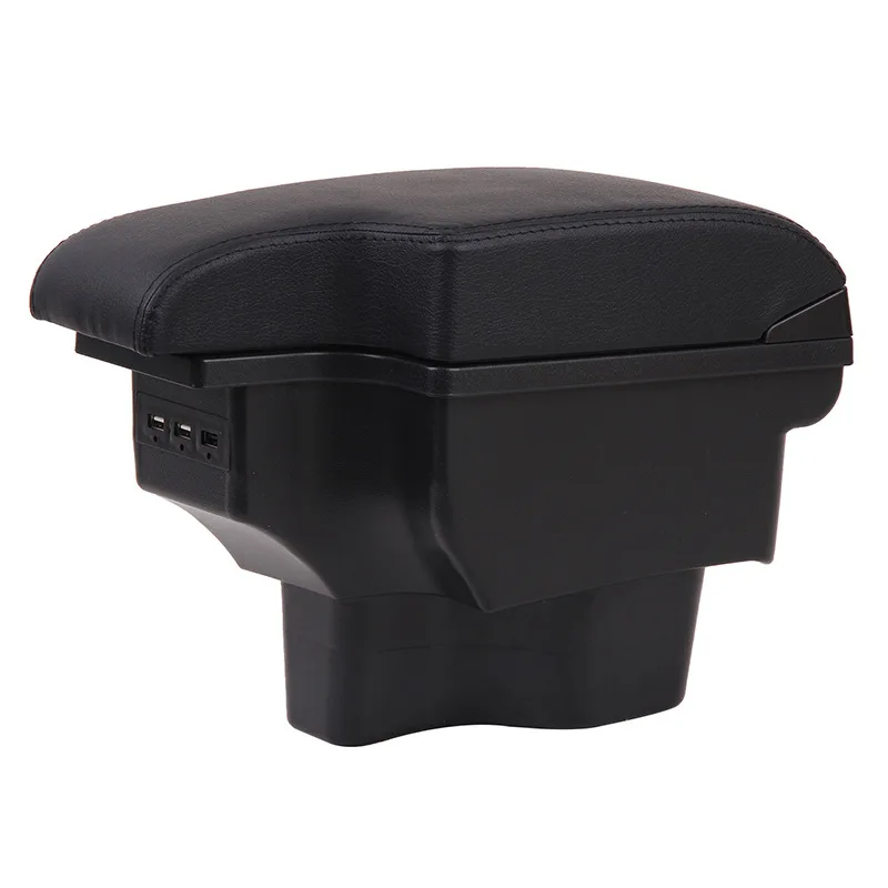 product armrest box double layer belt 3usb car universal central armrest storage box for yuexiang-6